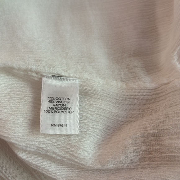 J.Jill Embroidered Gauze Tiered Dress - Picture 9 of 9